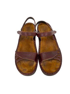 Naot Anika Comfort Strappy Sandals Burgundy Size 40 US 9